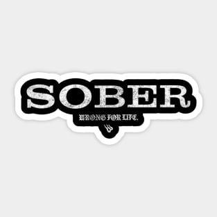 SOBER Sticker